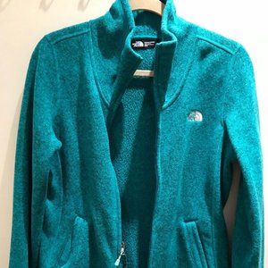 NORTH FACE teal fleece
